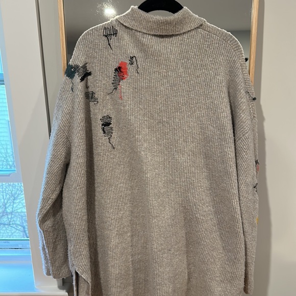 Gray midlength cardigan - Picture 4 of 4